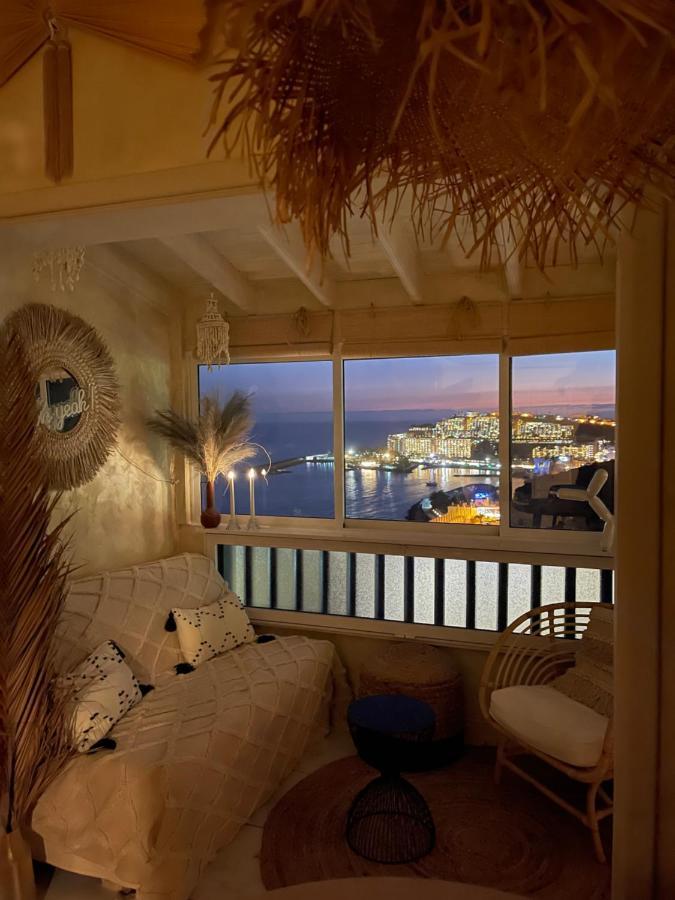 Boho Style Bungalow With Ocean View Mogán Exterior foto